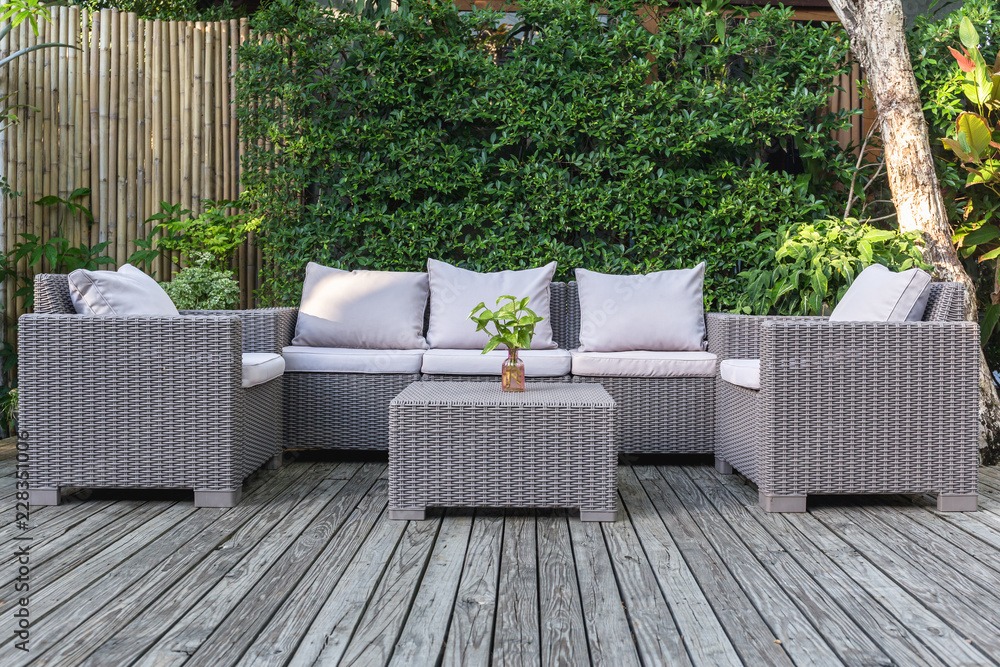 synthetic rattan outdoor furniture for sale